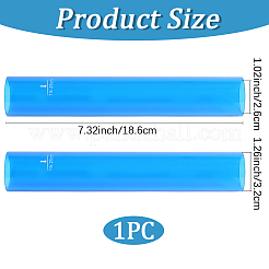 PPプラスチックピンポンゴムローラーチューブ  卓球バー  ブルー  186x32mm  内径：26mm&nbsp;AJEW-CN0007-06A