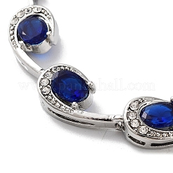 Браслеты-цепочки из платинового сплава с каплевидными звеньями&nbsp;LS-BJEW-A005-01A