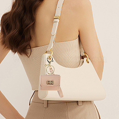 Porte-clés portables en cuir PU&nbsp;FIND-CL0002-42A