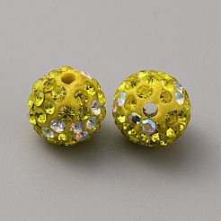 Бусины со стразами&nbsp;FIND-WH0419-40E