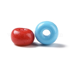 Perline di semi di vetro di colori opachi e trasparenti e metallici&nbsp;SEED-A030-07C