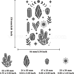 Трафареты для штампов из нержавеющей стали DIY-WH0242-206