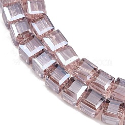 Гальванизируйте прозрачное стекло бисер нитей EGLA-B011-07A-PL02