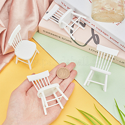 Мини деревянные стулья&nbsp;AJEW-WH0041-76A