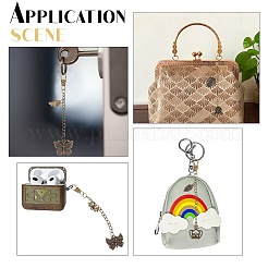 6 шт. 6 брелки из сплава в тибетском стиле AJEW-WR0001-27