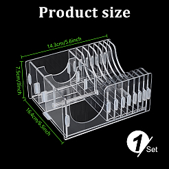 Organizador de discos de música acrílico&nbsp;ODIS-WH0043-293