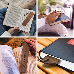 Этикетки из воловьей кожи&nbsp;AJEW-WH0386-0009