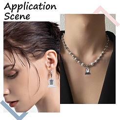 36 шт. 6 стиля подвески на стойку с покрытием из эмали FIND-SC0006-06