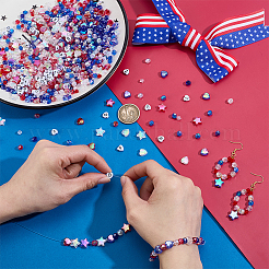 Kits de perles à faire soi-même sur le thème de la fête de l'indépendance&nbsp;DIY-PH0030-06