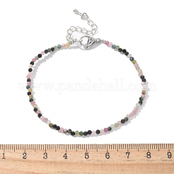 Braccialetti di perline di tormalina multicolore naturale&nbsp;X-BJEW-JB04555-06