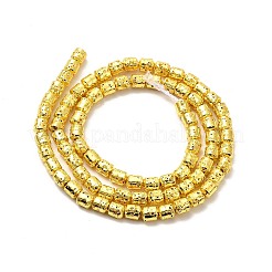 Гальванические бусины из натуральной лавы G-G984-04G