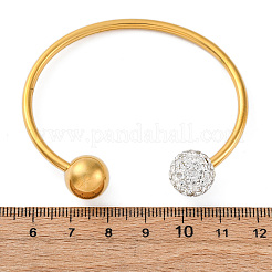 Браслеты-манжеты из нержавеющей стали 304&nbsp;BJEW-A036-05G