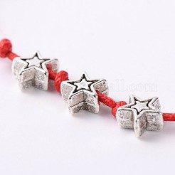 Verstellbare trendige gewachste Baumwollkordelarmbänder&nbsp;BJEW-JB01715-03