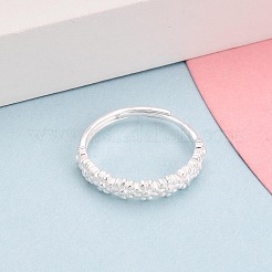 925 регулируемое кольцо из стерлингового серебра для женщин&nbsp;STER-N016-146S