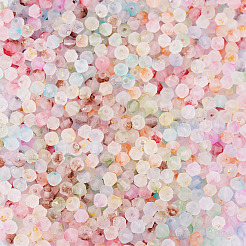 1200 шт. 12-х цветные матовые стеклянные бусины&nbsp;FGLA-TA0001-04