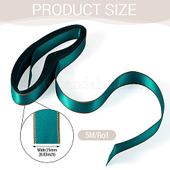 Ruban satin polyester bordé d'or 5 m&nbsp;OCOR-TADJ0001-05B