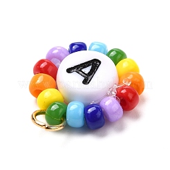 Подвеска из круглых бусин рокайль PALLOY-JF00866