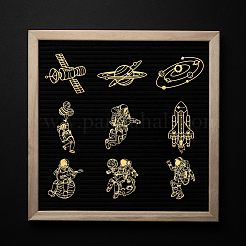 Никелевые декоративные наклейки DIY-WH0450-126