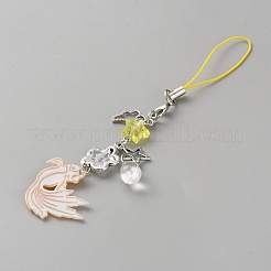 Handygurte aus Fischlegierung und Acryl&nbsp;HJEW-WH0036-125B