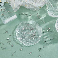 250 шт. 5 размера фурнитуры для сережек-гвоздиков из нержавеющей стали 304 STAS-DC0014-85