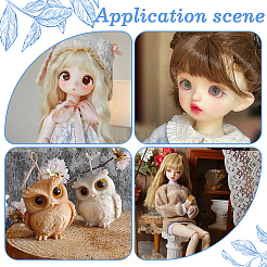 36 шт. 6-х цветные полукруглые акриловые глаза для поделок KY-GF0001-45