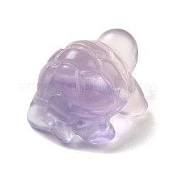 Резные фигурки целебных черепах из натурального флюорита WG28275-01