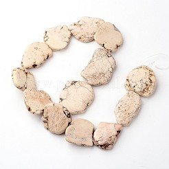 Самородки натуральный магнезит бусины нити G-D775-02