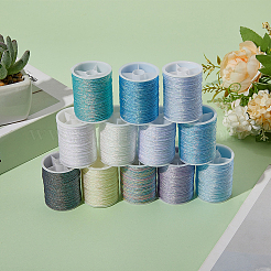 12 рулон полиэфирной швейной нитки 12 цветов.&nbsp;OCOR-CY0002-02C