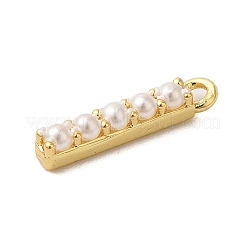 Pendentifs en plastique imitation perle&nbsp;KK-P230-17G-I
