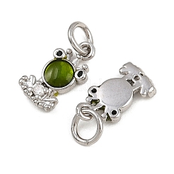 Латунные микро проложить кубического циркония подвески KK-A269-65P