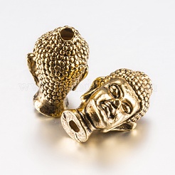 Сплавочные овальные бусины тибетского стиля &nbsp;PALLOY-F200-07AG