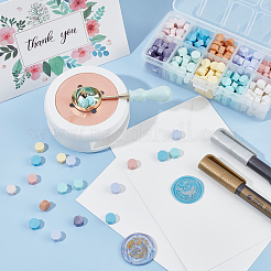 300 шт. 10-цветные частицы сургуча для ретро-печати DIY-CP0005-24