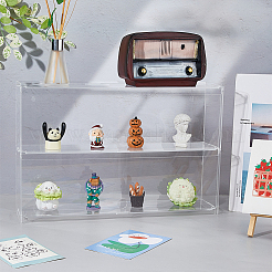 2-stöckige Minifiguren-Vitrine aus transparentem Acryl&nbsp;ODIS-WH0061-50B