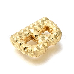 ラックめっき  真鍮チャーム  カドミウムフリー＆鉛フリー  文字a~zのチャーム  文字B  22x17.5x5.5mm  穴：2.5x3mm&nbsp;KK-I722-02G-B