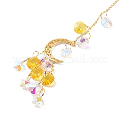 Подвесные ловцы солнца из лунного и звездного стекла HJEW-I011-03G