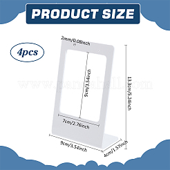 Акриловый дисплей серьги стойки&nbsp;EDIS-WH0012-46B