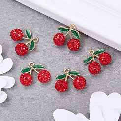 5 ciondolo con strass in pasta polimerica fatto a mano&nbsp;CLAY-SZ0002-20B