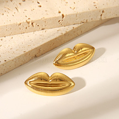 Яркие комплекты из ожерелий и серег-гвоздиков с подвеской в виде губы из нержавеющей стали 304 для женщин ZY6893-1