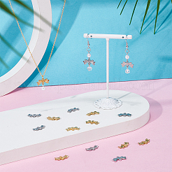 16 шт. 2 цвета 304 нержавеющая сталь бантовые звенья соединительные подвески&nbsp;STAS-UN0063-35