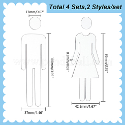 Акриловые наклейки для унитаза&nbsp;DIY-WH0569-66A-01