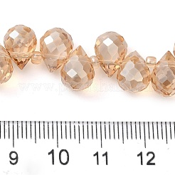 Chapelets de perles en verre électroplaqué&nbsp;EGLA-D030-17I