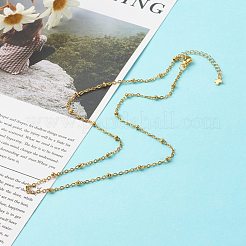 Ожерелье из цепей-спутников из нержавеющей стали 304&nbsp;NJEW-JN03594-02