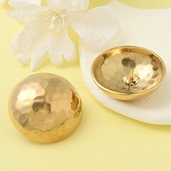 Ионное покрытие (ip) 304 нержавеющая сталь полукруглые серьги-гвоздики для женщин&nbsp;EJEW-M089-10G