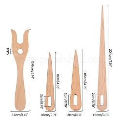 Деревянная вязальная вилка и наборы игл с большим ушком TOOL-NB0001-27