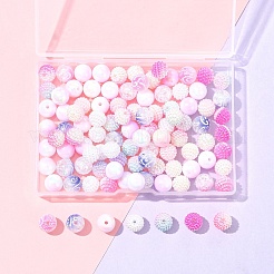 200 шт. 10 вида бусин в виде ягод из искусственного жемчуга и непрозрачного акрила OACR-FS0001-96B