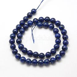 Chapelets de perles en pierre gemme naturelle, teinte, imitation lapis-lazuli, ronde, 8.5mm, Trou: 1mm, Environ 48 pcs/chapelet, 15.7 pouce (40 cm)
