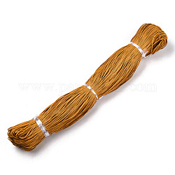 Cordón de algodón encerado, arena marrón, 1.5mm, aproximadamente 360 yarda / paquete (330 m / paquete)