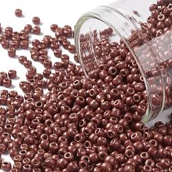 Toho perles de rocaille rondes, Perles de rocaille japonais, (pf564f) permafinish rouge cabernet métallisé mat, 11/0, 2.2mm, Trou: 0.8mm, environ 50000 pcs / livre