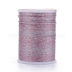 Polyester Metallic Thread, Plum, 1mm, about 7.65 yards(7m)/roll
