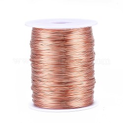 Bare Round Copper Wire, Raw Copper Wire, Copper Jewelry Craft Wire, Original Color, 22 Gauge, 0.6mm, about 1279.52 Feet(390m)/1000g